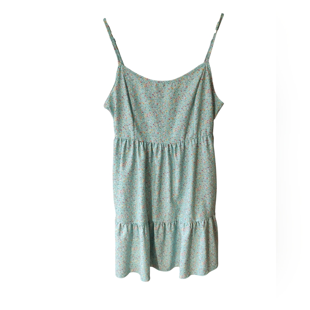 Altar'd State Mint Green Floral Mini Dress Size Large